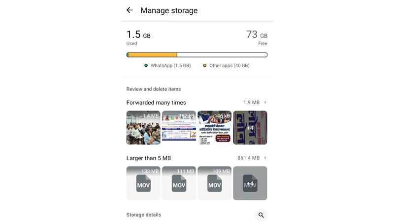 Clear WhatsApp Cache
