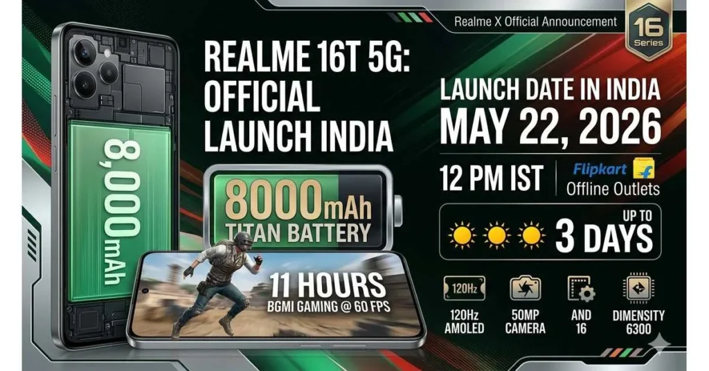 Realme 16T 5G Launch Date in India